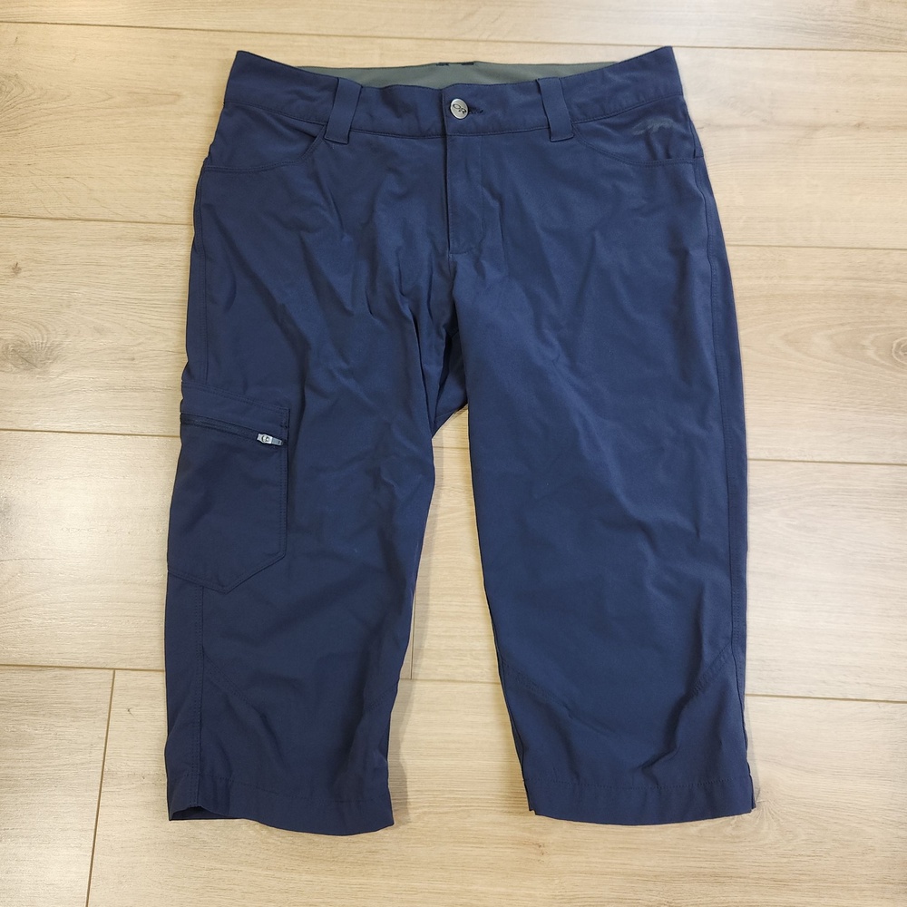 Outdoor Research Ferrosi Capris Womens 8 Blue Stretch Hiking Quick Dry Outdoor